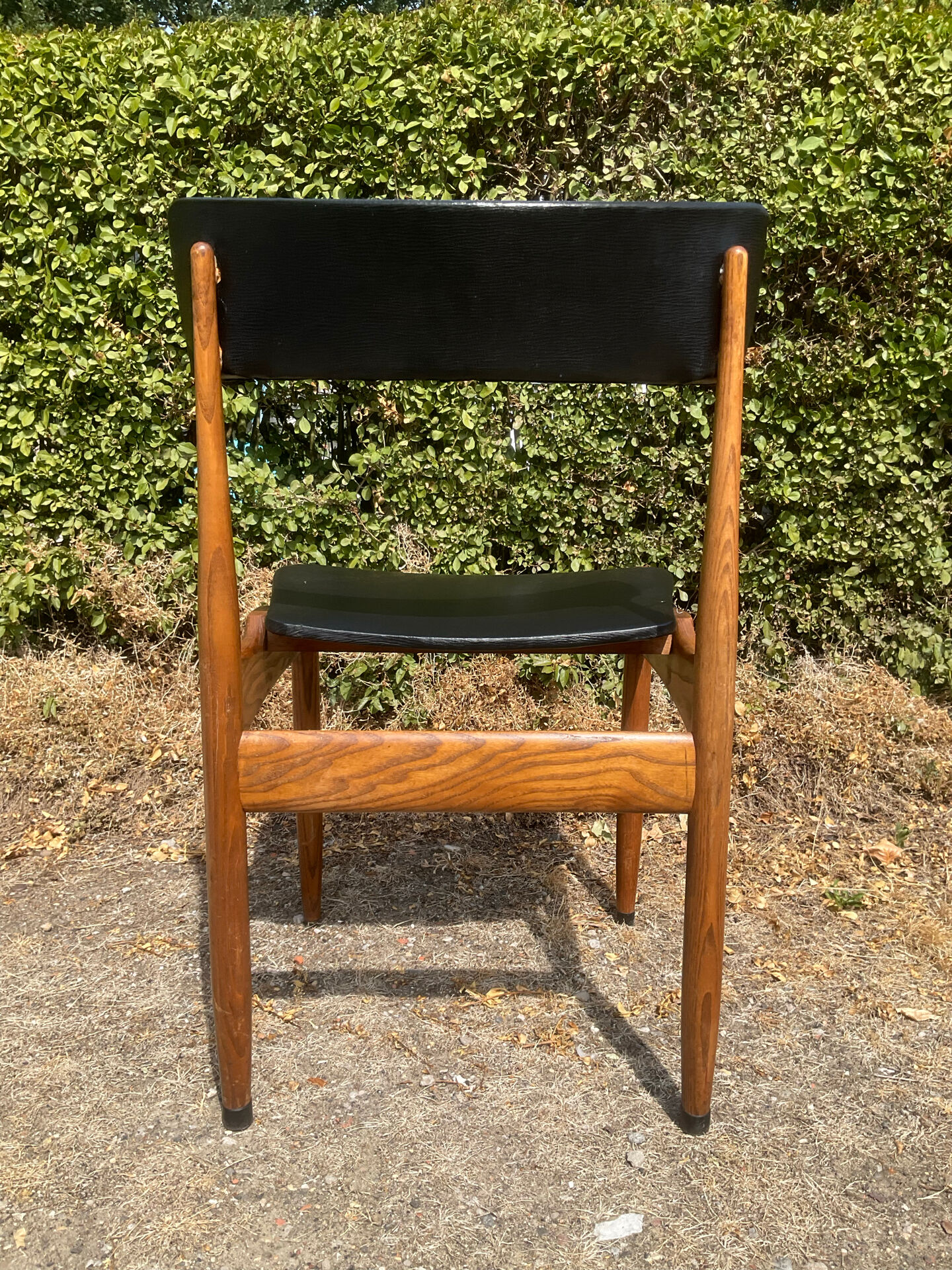 Chaise scandinave des années 60 en palissandre massif 