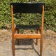 Chaise scandinave des années 60 en palissandre massif 