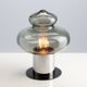 Space age chrome and glass table lamp