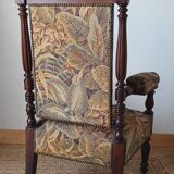 20th century neo-Renaissance style walnut armchair