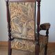 Walnut armchair in Neo-Renaissance style, 20th century.