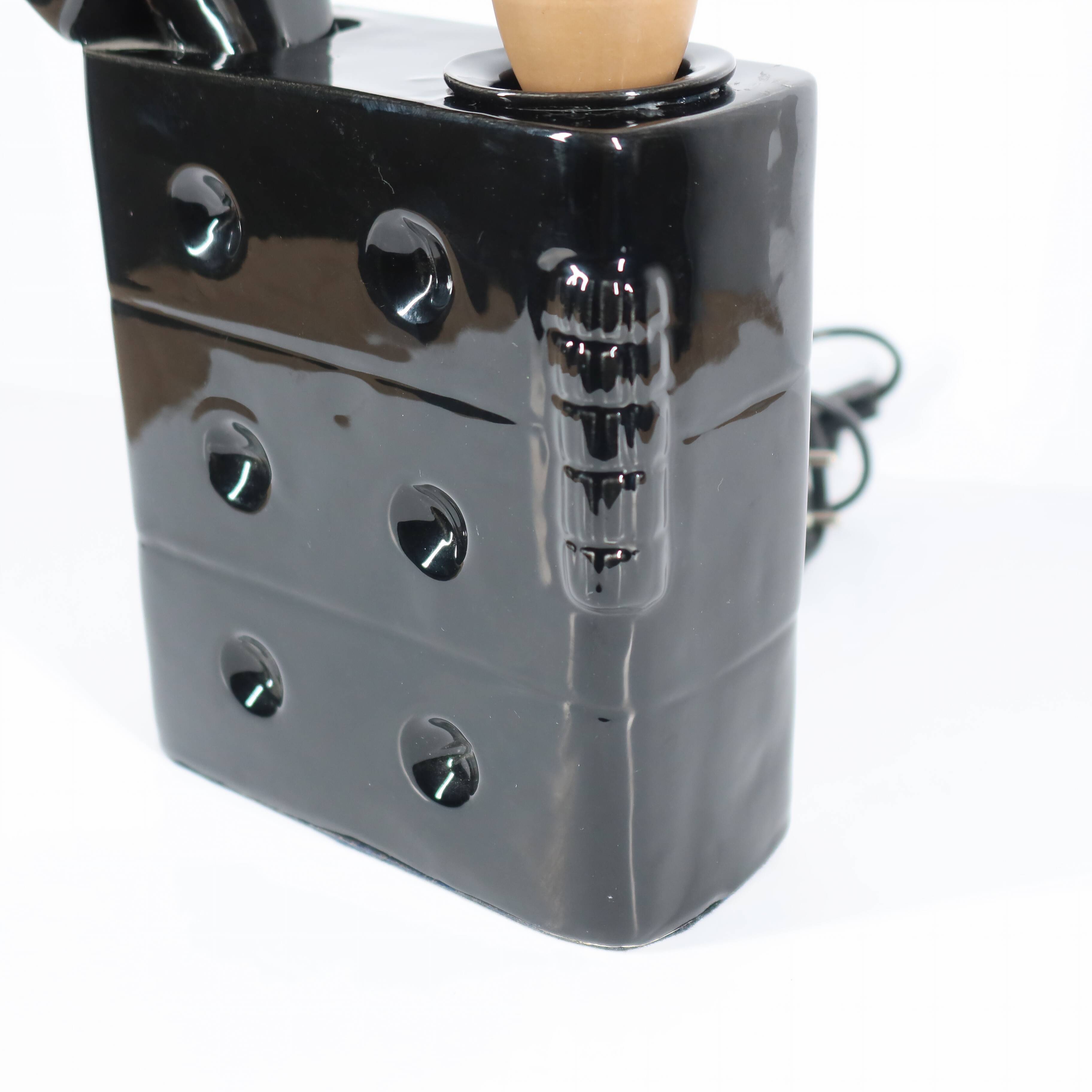 Black Ceramic Lighter Lamp
