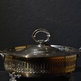 Plat de service plaqué argent