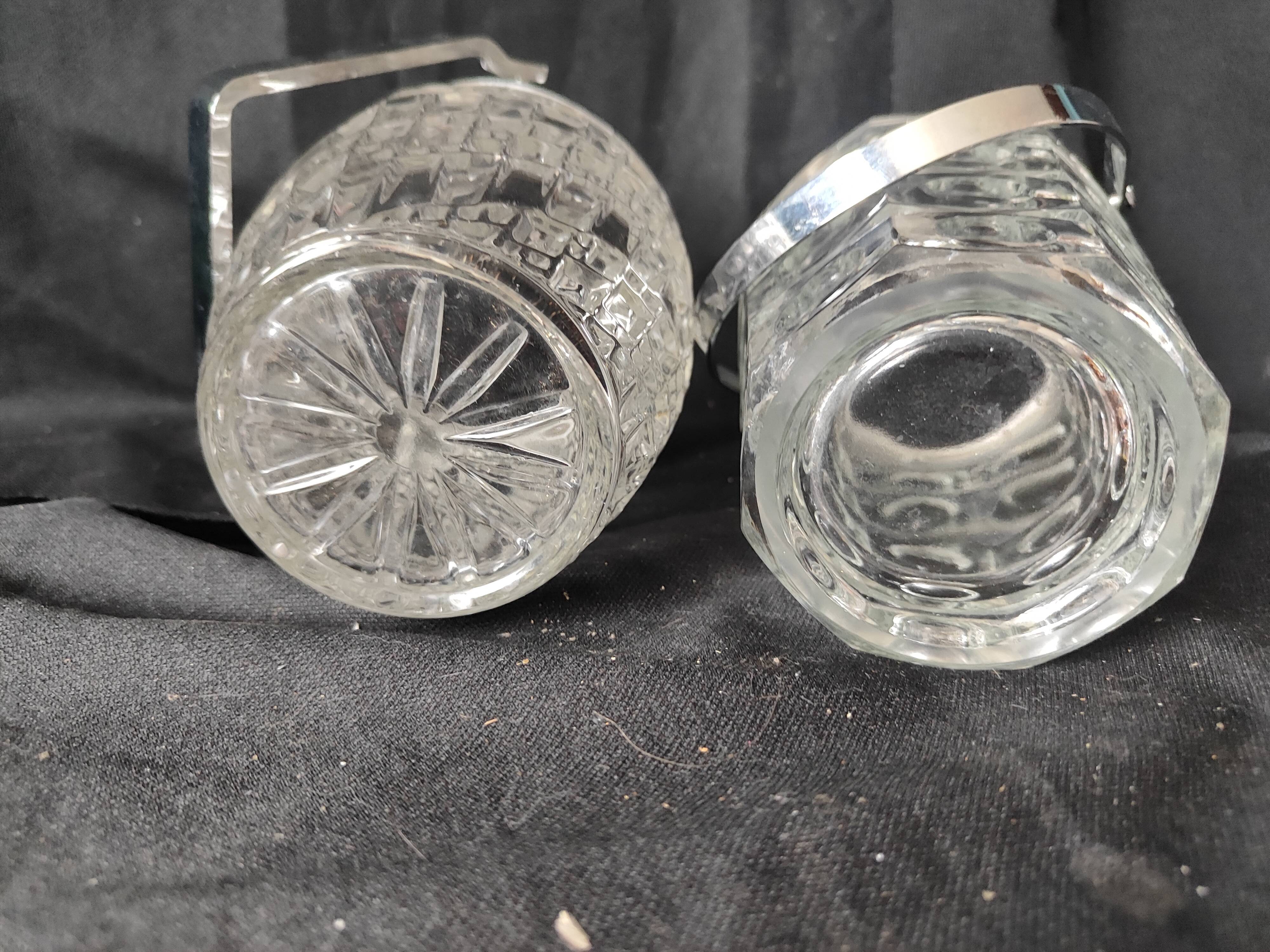 1960/80 /2 cut crystal ice buckets
