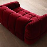 Cini Boeri for Arflex Strips sofa in velvet, Italy 1968