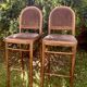 Pair of bar stools/high chairs - Thonet style