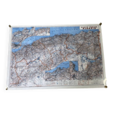 Vintage map of Algeria 1947