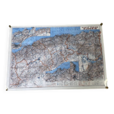 Vintage map of Algeria 1947