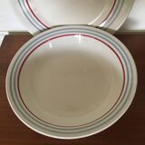 Deep dish and flat plate Moulin des Loups Stanislas model