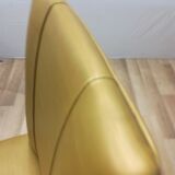 Series of 6 vintage chairs compass feet