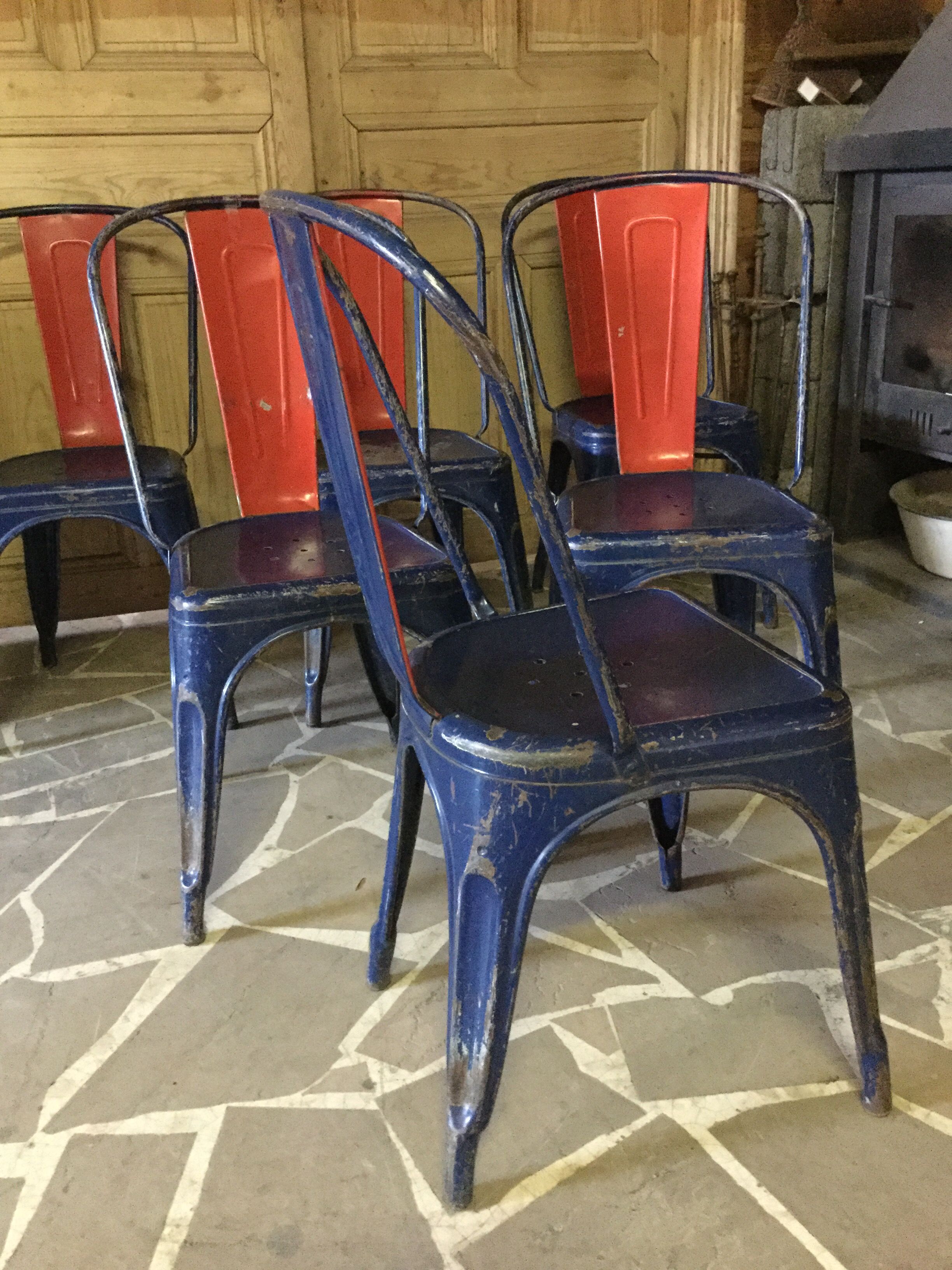6 old Tolix chairs