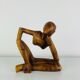 Sculpture thinker in teak, Scandinavian style