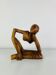 Sculpture thinker in teak, Scandinavian style
