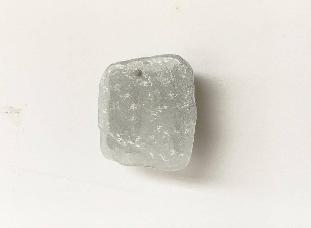 Frosted glass wall lamp by Kalmar Franken KG, 1960s.