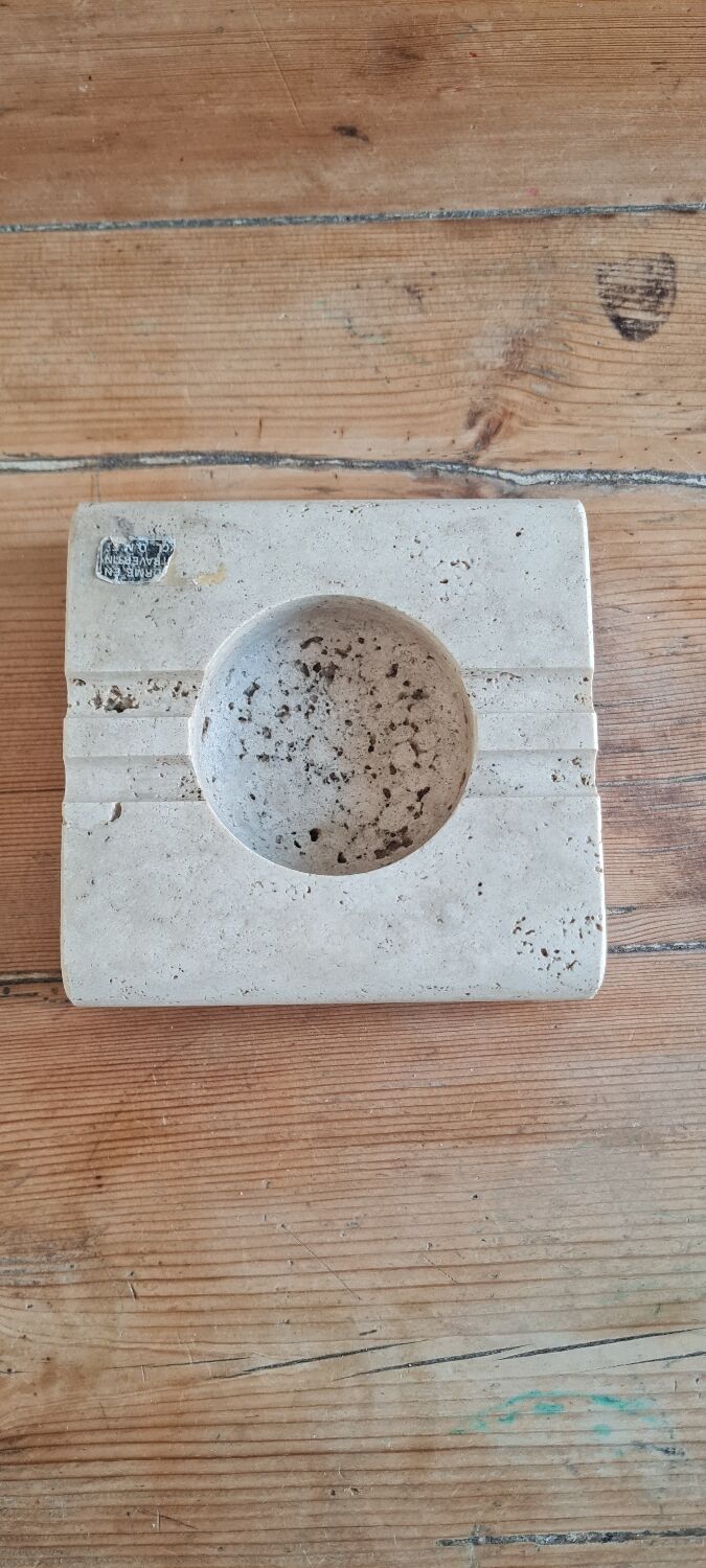 Travertine ashtray