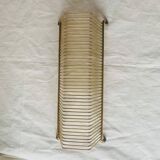 Vintage record holder in golden brass - for 40 vinyls