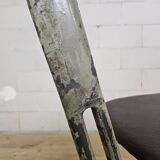 Vintage skai/metal adjustable industrial office chair (40s)