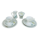 8-piece MOCHA SET rosenthal form 2000 raymond loewy decor falling leaves