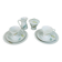 8-piece MOCHA SET rosenthal form 2000 raymond loewy decor falling leaves