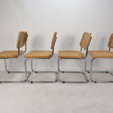 Set of 4 cesca chairs by marcel breuer
