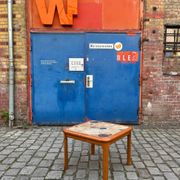 Coffee table teak tiles by Tue Poulsen for Haslev
