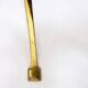 Library or reading floor lamp in brass and wood, mid-20th century.