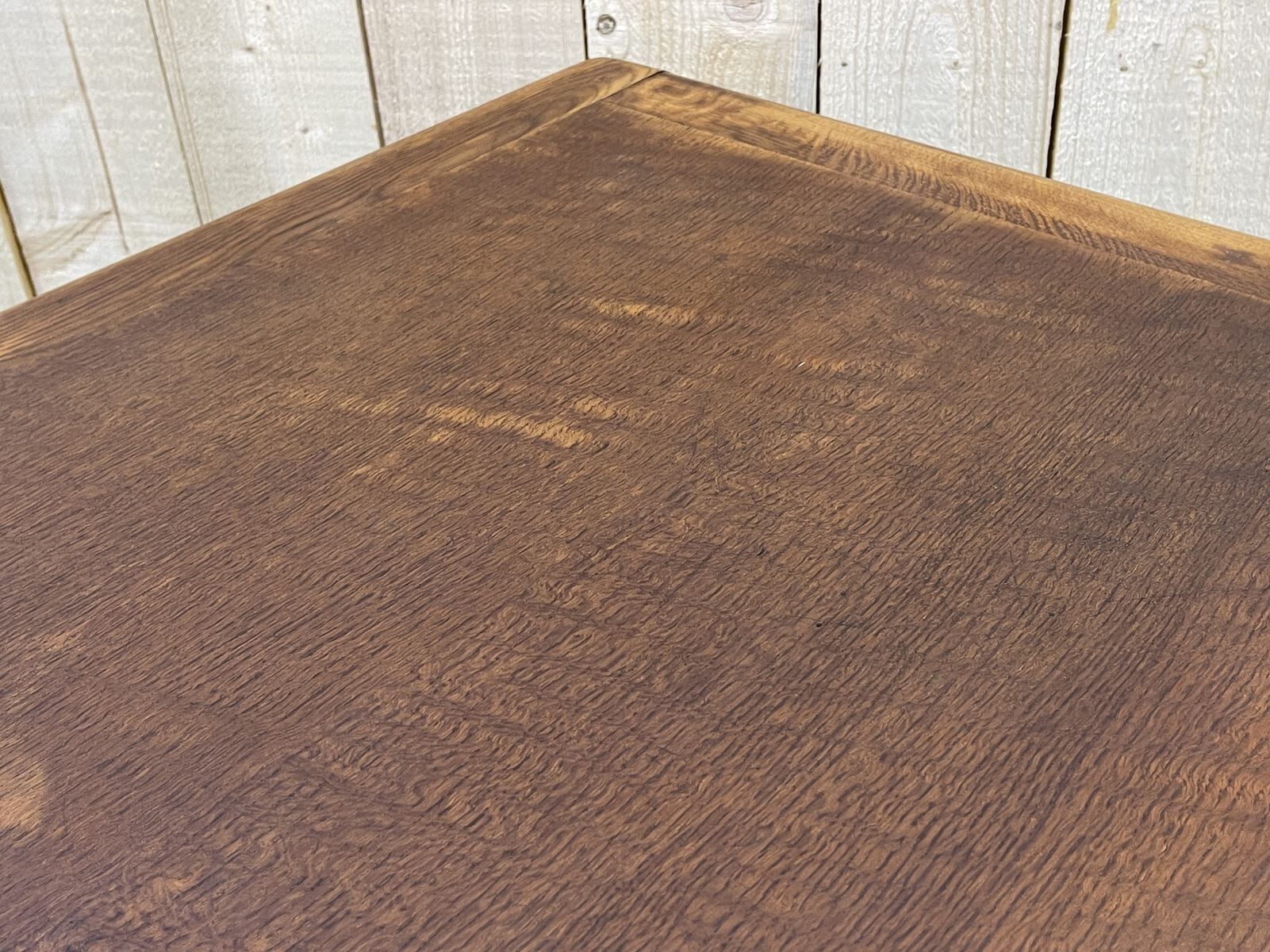 60s English flat desk in oak