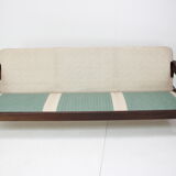 1980s three seater adjustable sofa / leda lux, czechoslovakia