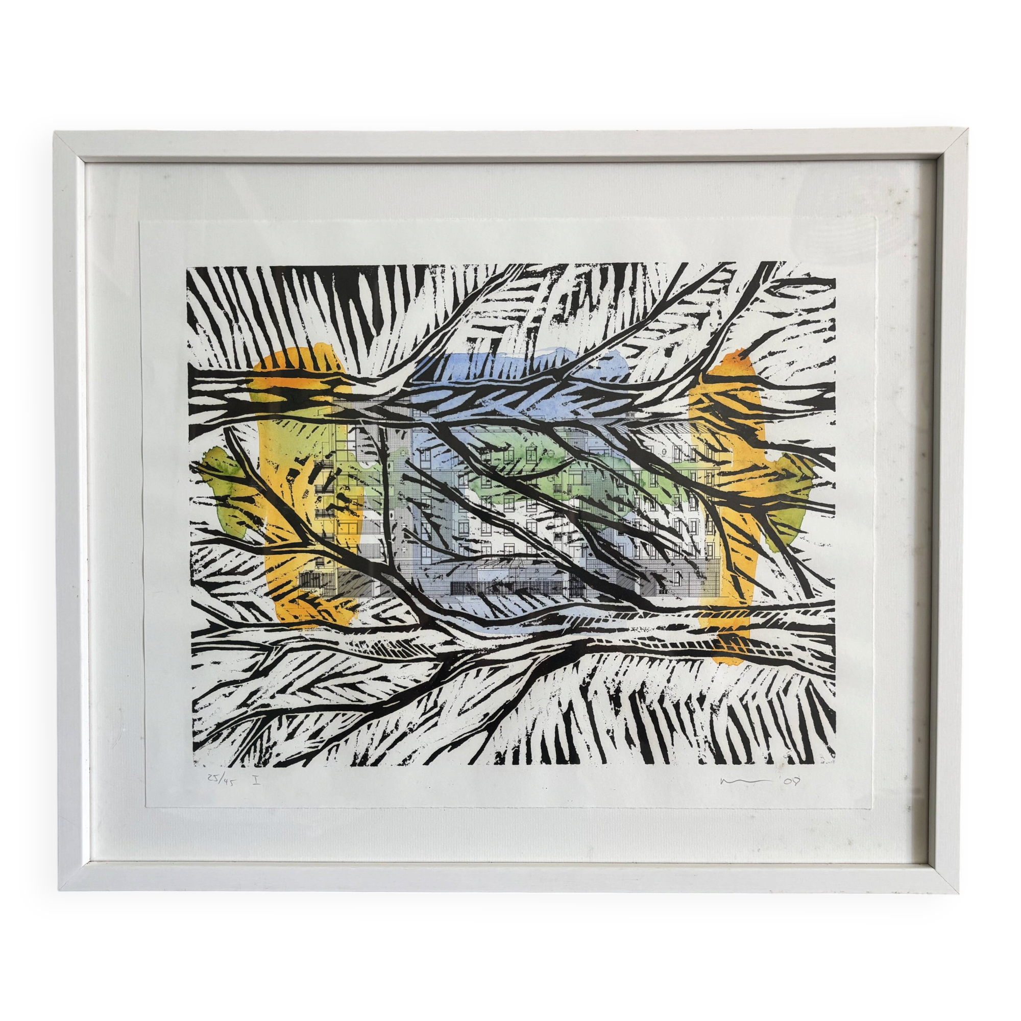Gravure encadrée Martin Bruneau, signée et numérotée – 2008