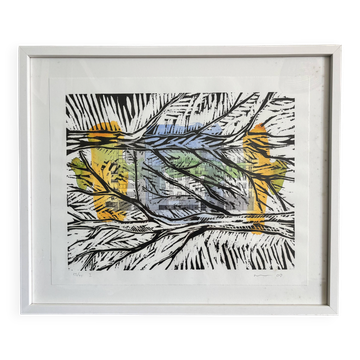 Framed engraving Martin Bruneau, signed and numbered – 2008
