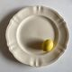 Xl dish in ivory earthenware from Sarreguemines to 35cm godrons