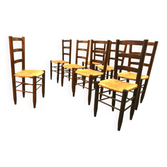 Chaises rustiques années 60/70