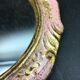 Venetian wooden hand-facing mirror