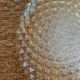 Ceiling lamp round amber globe blown glass
