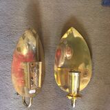Pair of brass