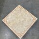 Marble tessellate coffee table '80, off white and salmon with brass