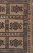 Tapis vintage turc de oushak tissé à la main 151x221 cm