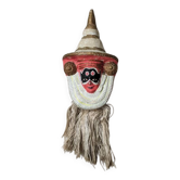 Tibetan papier-mâché mask, handmade, wall decoration