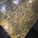 1970 black and gold lacquered coffee table