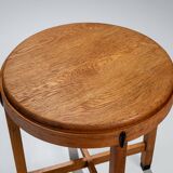 Art Deco Amsterdamse School round sidetable