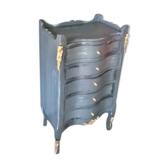 Small grey dresser patinated Louis XV style