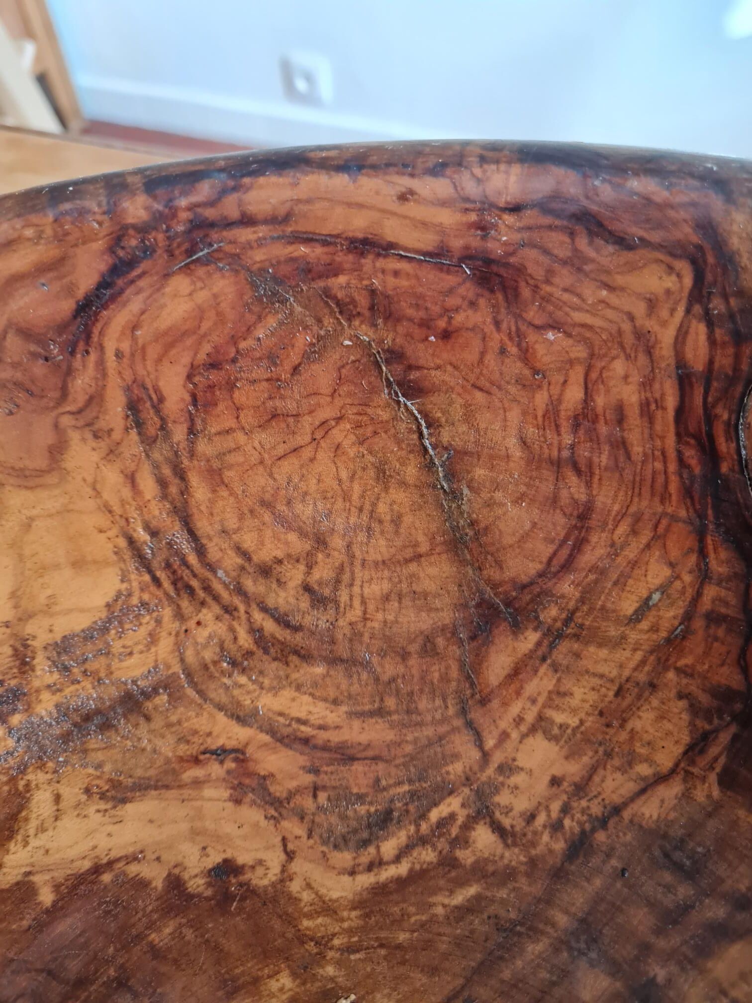 Saladier en bois d'olivier véritable