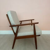 Danish midcentury teak easy chair by Getama