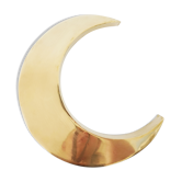 Moon or letter of sign "C" in vintage brass