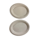 2 oval dishes marked boch Frères La Louvière Belgian