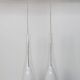 Pair of IKEA klockspel pendant lamps from 1980, cleaned and working