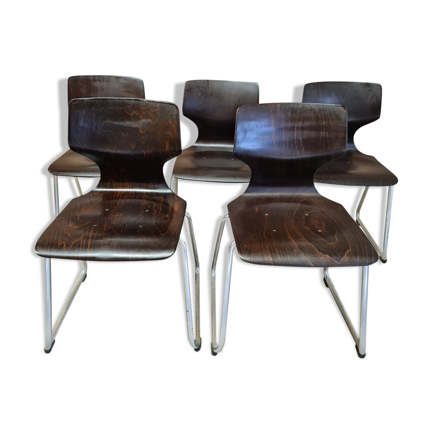 Set of four Pagwood Flototto chairs