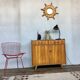Bahut buffet enfilade vintage feet compass 2 doors swinging 2 drawers walnut