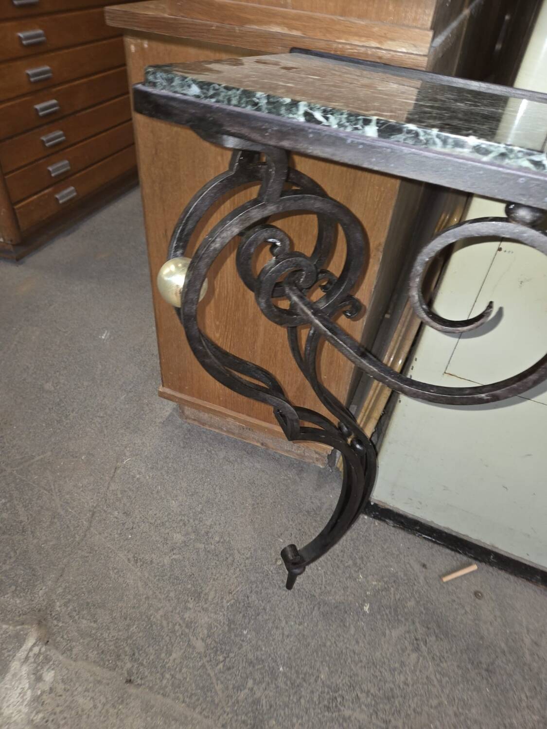 Wrought iron console