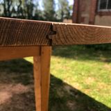 Farm table and two benches